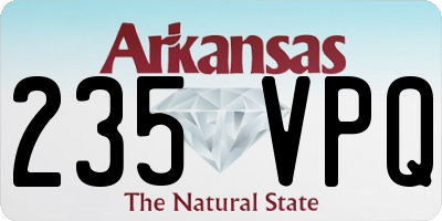 AR license plate 235VPQ