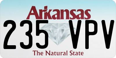 AR license plate 235VPV