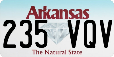 AR license plate 235VQV