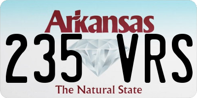 AR license plate 235VRS