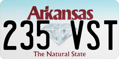 AR license plate 235VST
