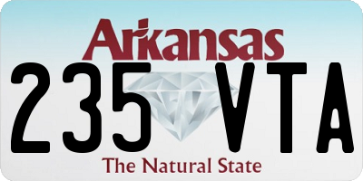 AR license plate 235VTA