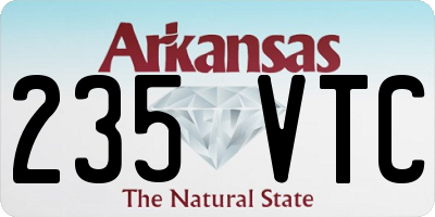 AR license plate 235VTC