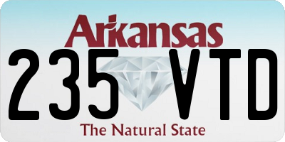 AR license plate 235VTD