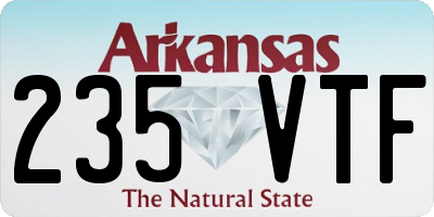 AR license plate 235VTF