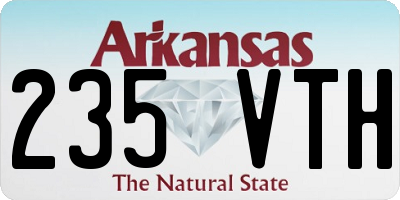 AR license plate 235VTH