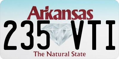 AR license plate 235VTI