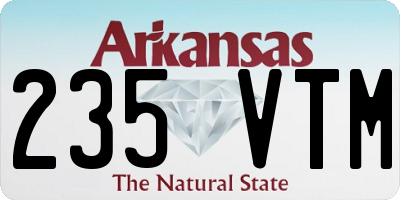 AR license plate 235VTM