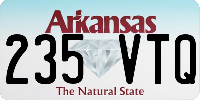 AR license plate 235VTQ