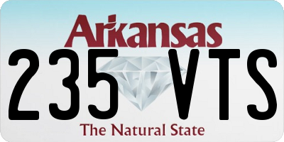 AR license plate 235VTS