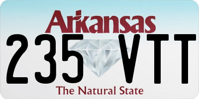 AR license plate 235VTT