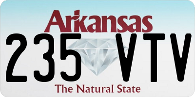 AR license plate 235VTV