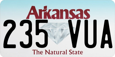 AR license plate 235VUA