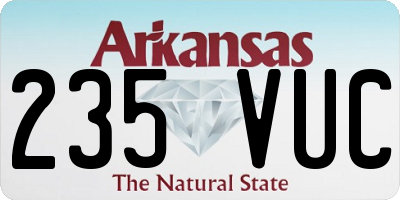 AR license plate 235VUC