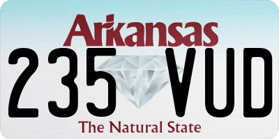 AR license plate 235VUD