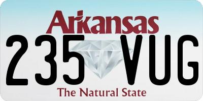 AR license plate 235VUG