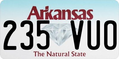 AR license plate 235VUO