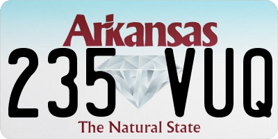 AR license plate 235VUQ