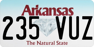 AR license plate 235VUZ