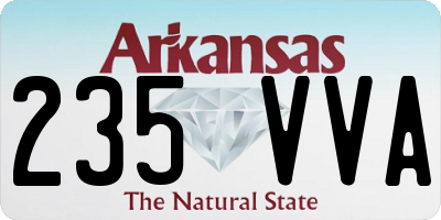 AR license plate 235VVA