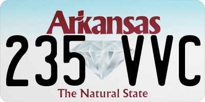 AR license plate 235VVC