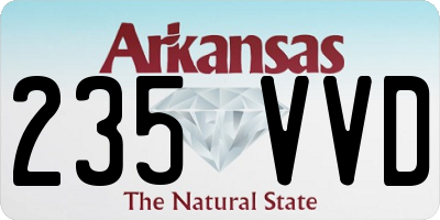 AR license plate 235VVD