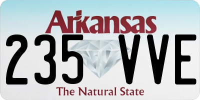 AR license plate 235VVE
