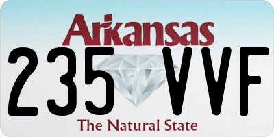 AR license plate 235VVF