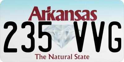 AR license plate 235VVG