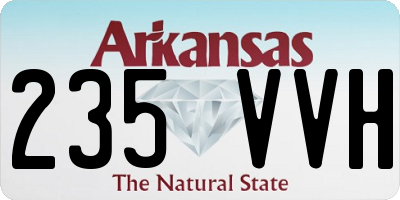 AR license plate 235VVH