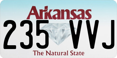 AR license plate 235VVJ