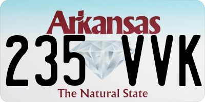 AR license plate 235VVK