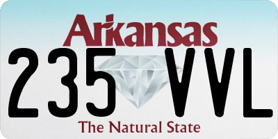 AR license plate 235VVL