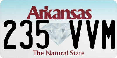 AR license plate 235VVM
