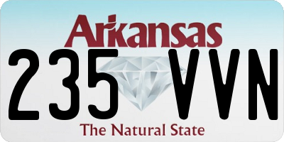 AR license plate 235VVN