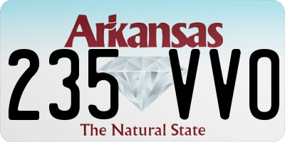 AR license plate 235VVO