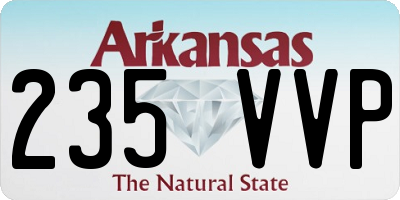 AR license plate 235VVP