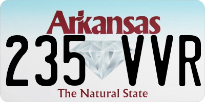 AR license plate 235VVR
