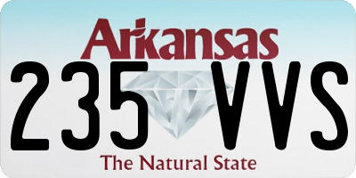 AR license plate 235VVS