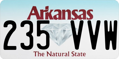 AR license plate 235VVW