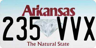 AR license plate 235VVX