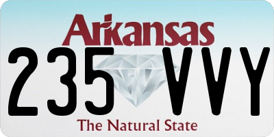 AR license plate 235VVY