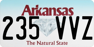 AR license plate 235VVZ