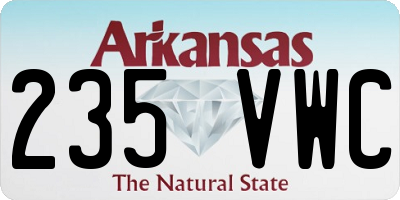 AR license plate 235VWC
