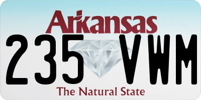 AR license plate 235VWM