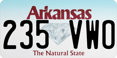 AR license plate 235VWO
