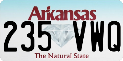 AR license plate 235VWQ