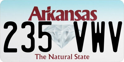 AR license plate 235VWV