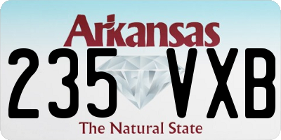 AR license plate 235VXB