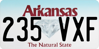 AR license plate 235VXF